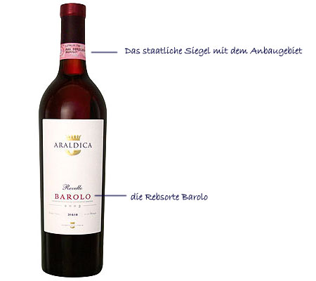 doc_araldica_barolo The DOC wine Araldica Barolo.