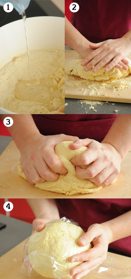 knead pasta dough