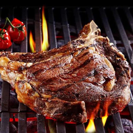 Dry-aged meat - on the grill