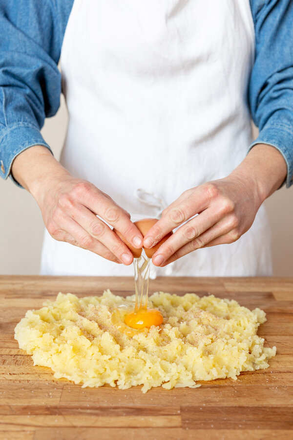 Add the egg