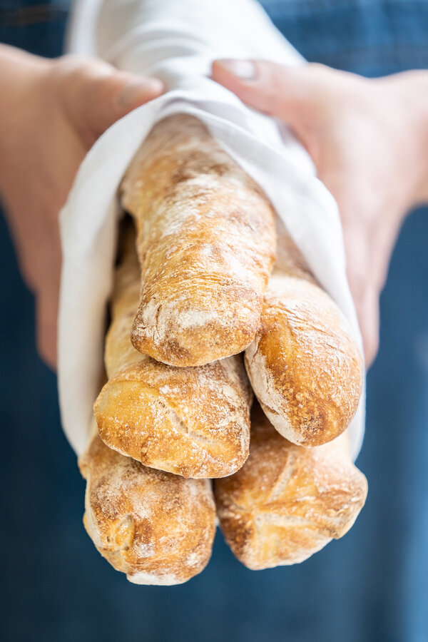 Freshly baked ciabatta